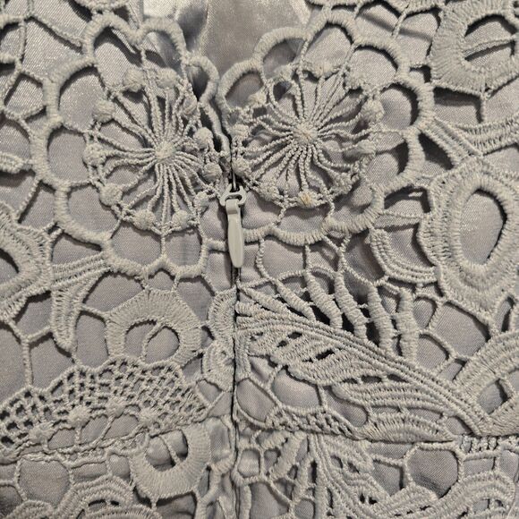 Chi Chi London Whitnie Dress Light Blue Lace Midi Pencil UK 14 US 10 Elegant NEW - Picture 10 of 13